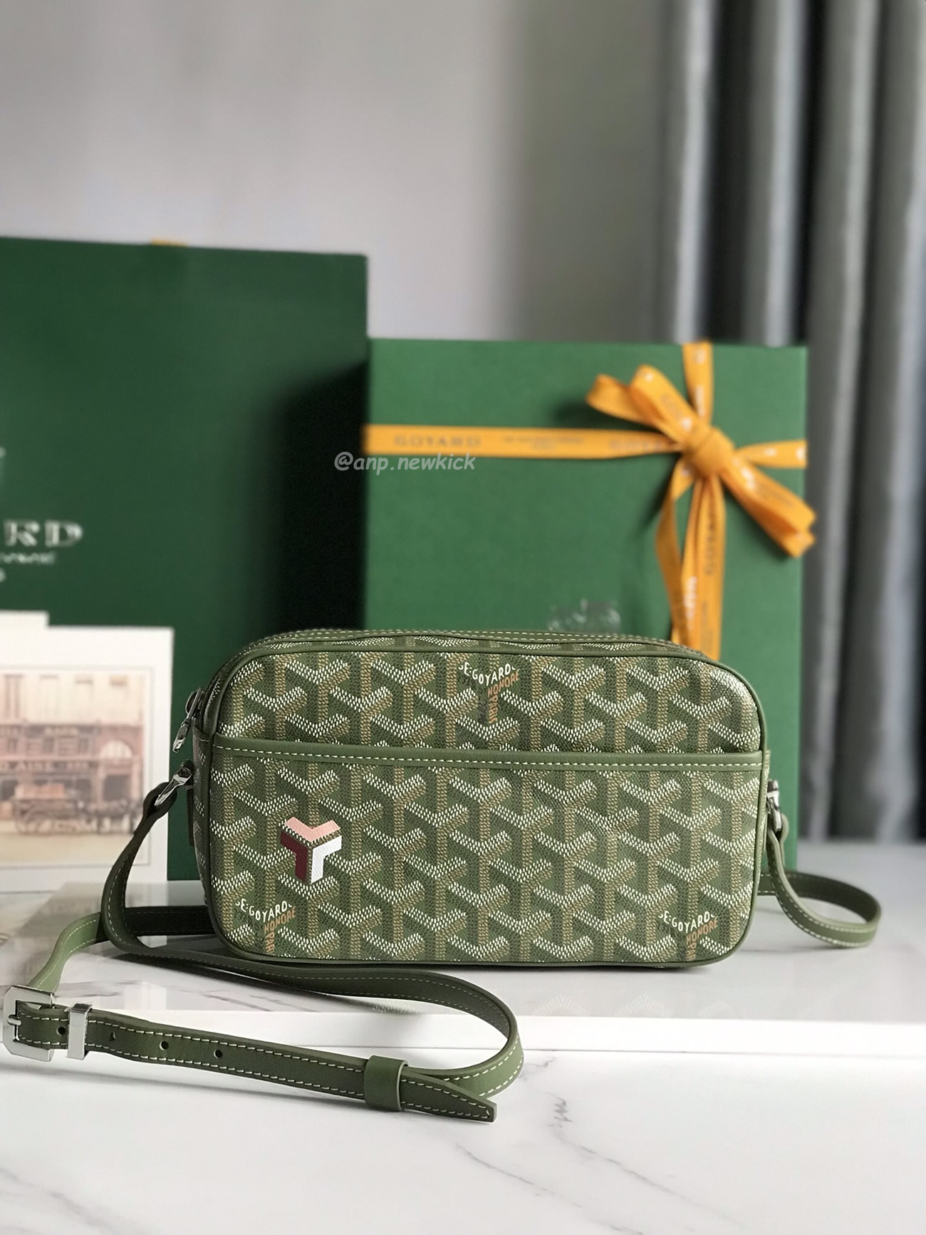 Goyard Cap Vert Camera Bag 13 Cm X 6.5 Cm X 22 Cm (33) - www.newkick.vip